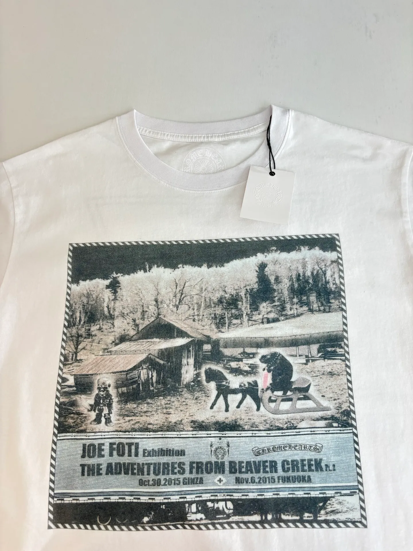 P260 Chrome Heart*/Chrome Heart FOTI oil painting short sleeves Size: S/M/L